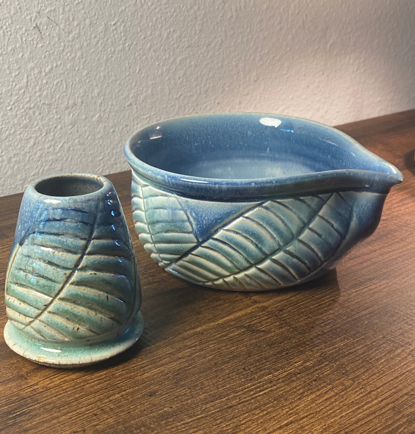 Ceramic Matcha Bowl & Whisk Holder - Fall Collection 11