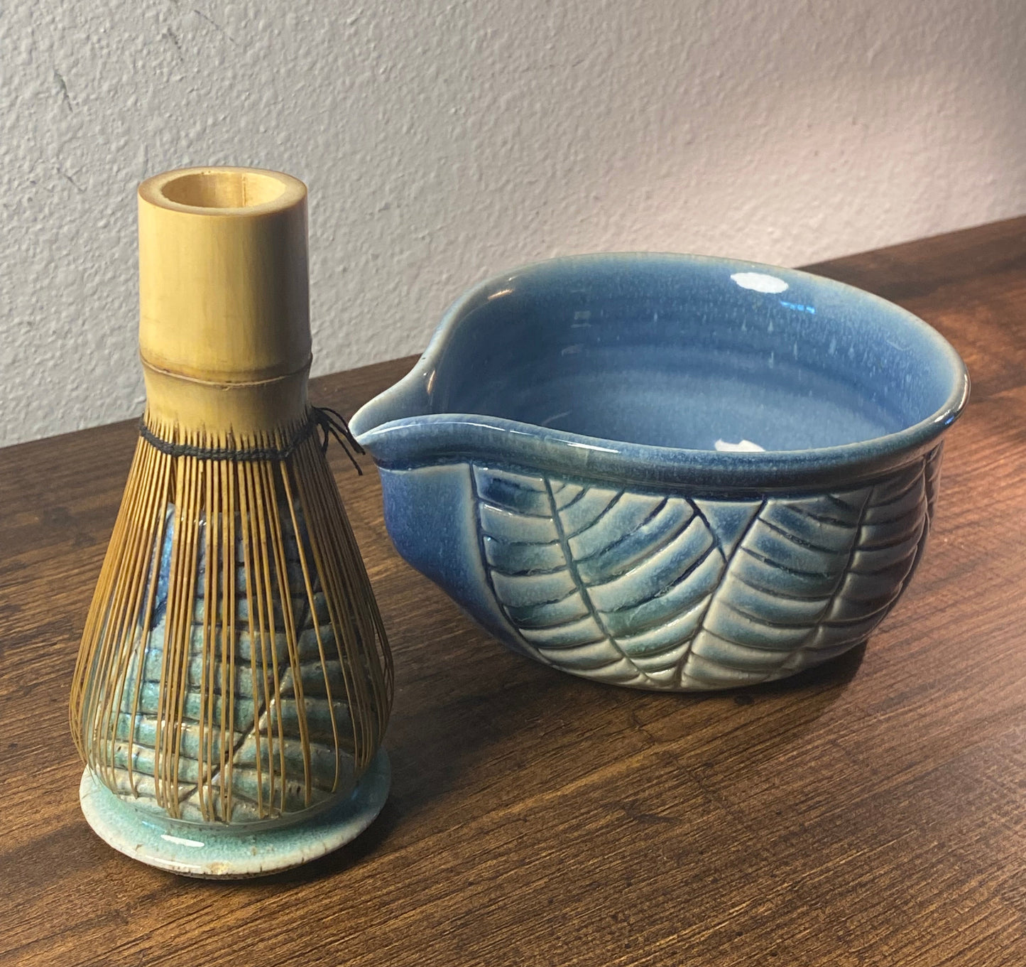Ceramic Matcha Bowl & Whisk Holder - Fall Collection 11