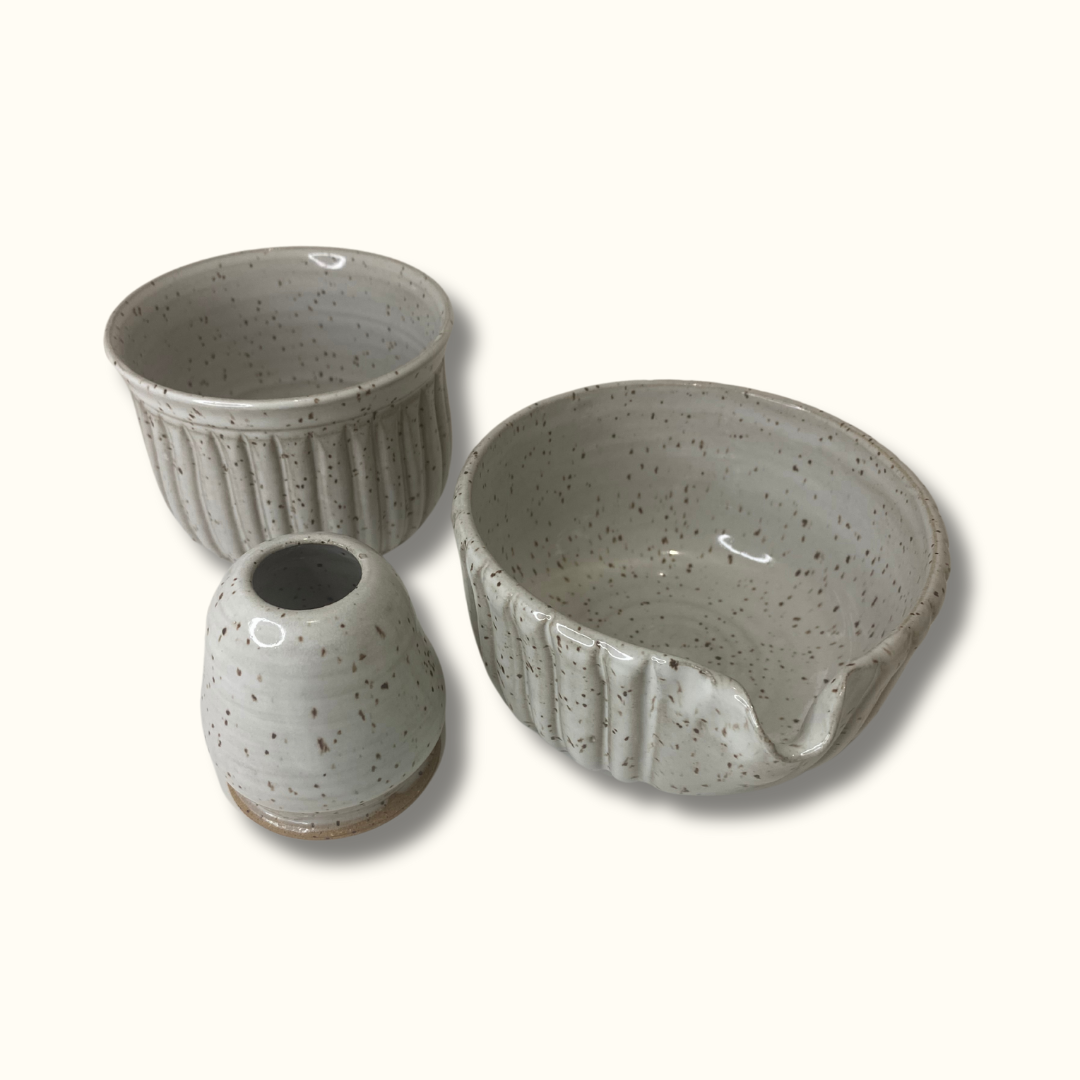 Ceramic Matcha Chawan - Summer Collection 7 (Full Set)