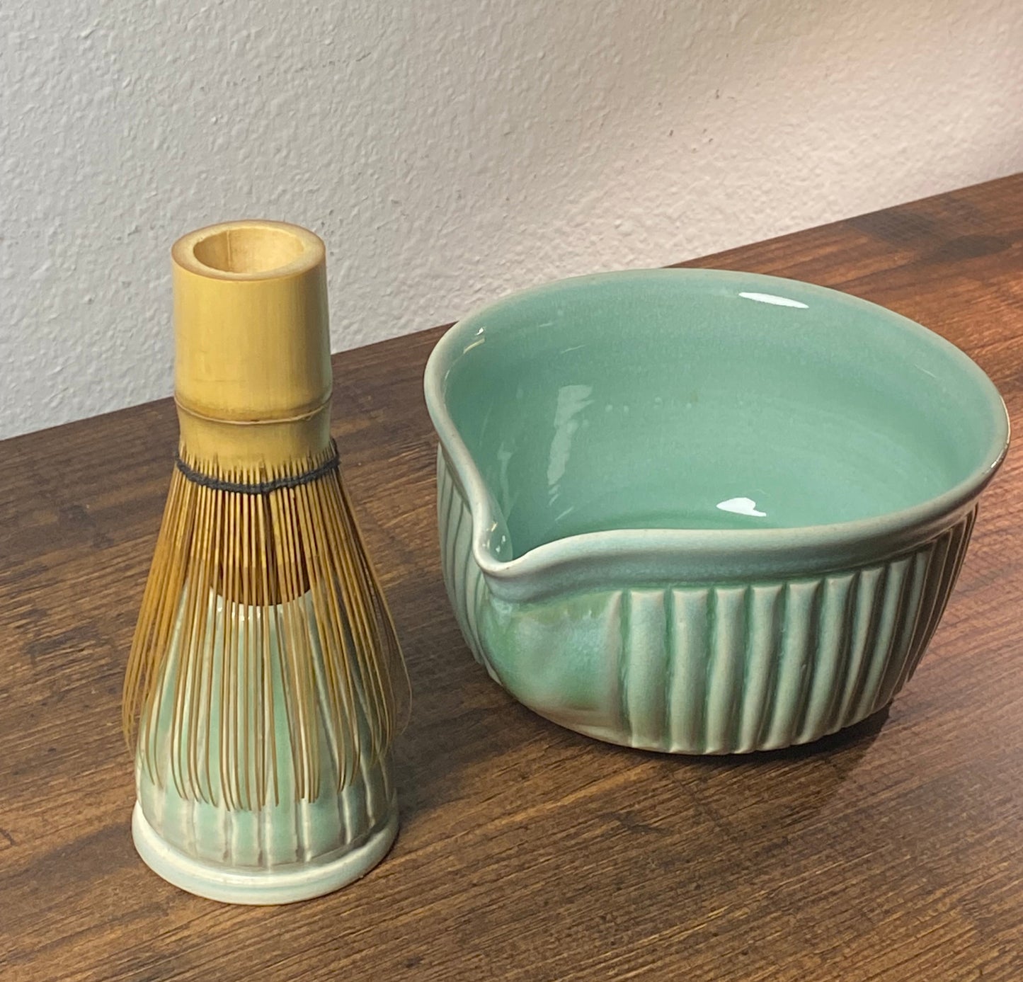 Ceramic Matcha Bowl & Whisk Holder - Fall Collection 4