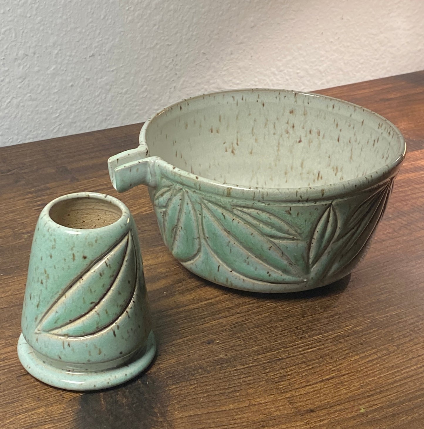 Ceramic Matcha Bowl & Whisk Holder - Fall Collection 5