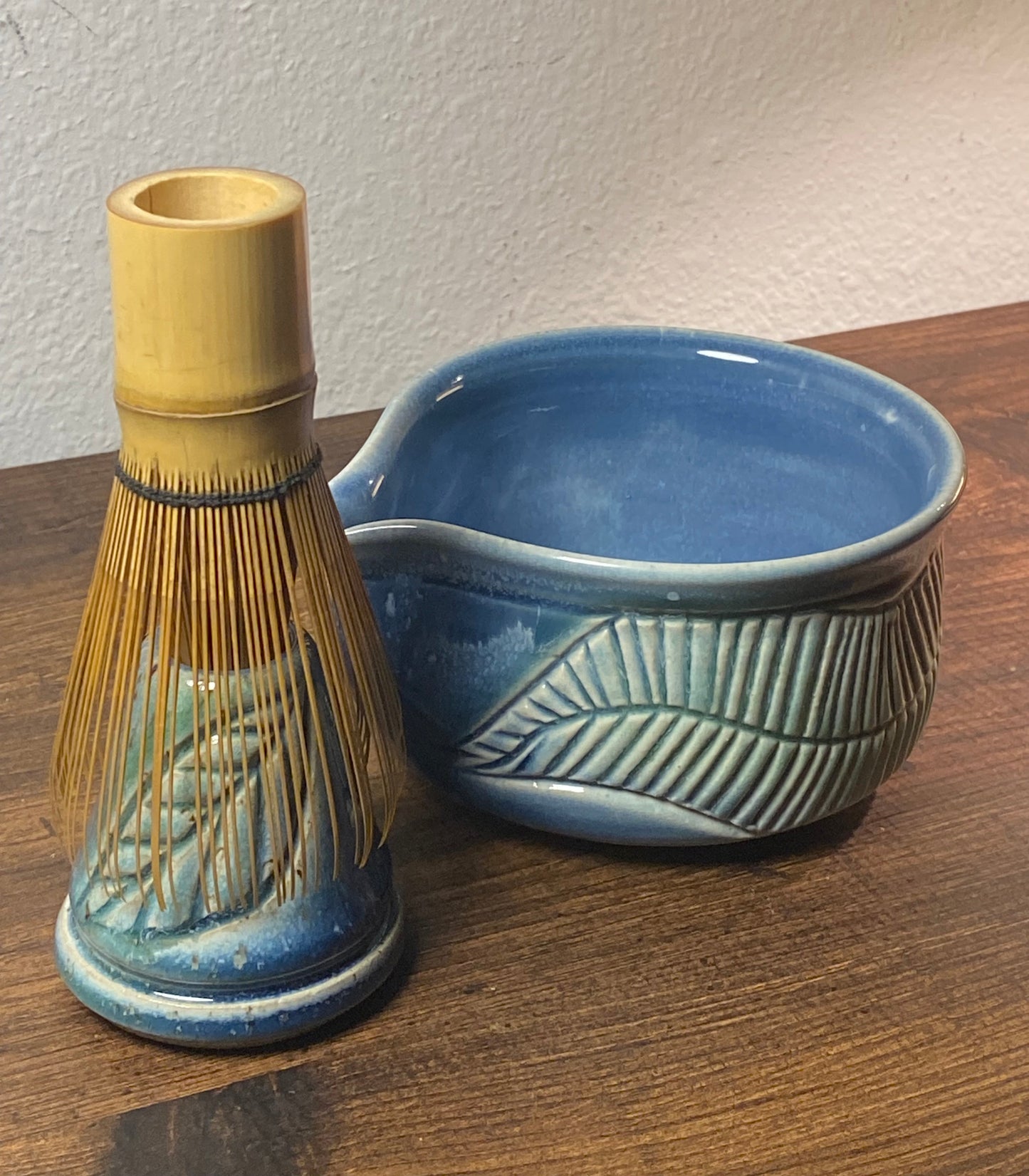 Ceramic Matcha Bowl & Whisk Holder - Fall Collection 10